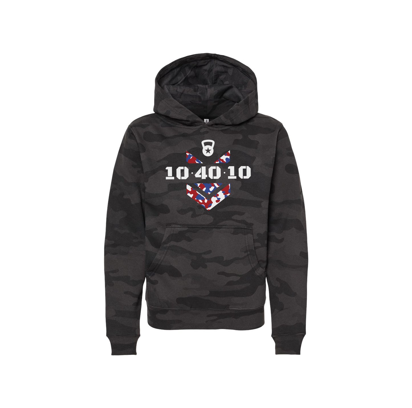 104010 Camo Logo Youth Hoodie
