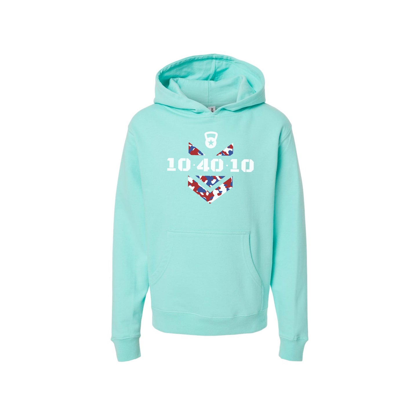 104010 Camo Logo Youth Hoodie