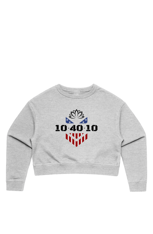 10.40.10 Yoga Women's Cropped Crewneck Sweatshirt
