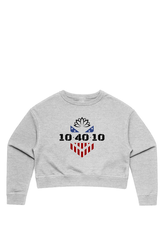 10.40.10 Yoga Women's Cropped Crewneck Sweatshirt