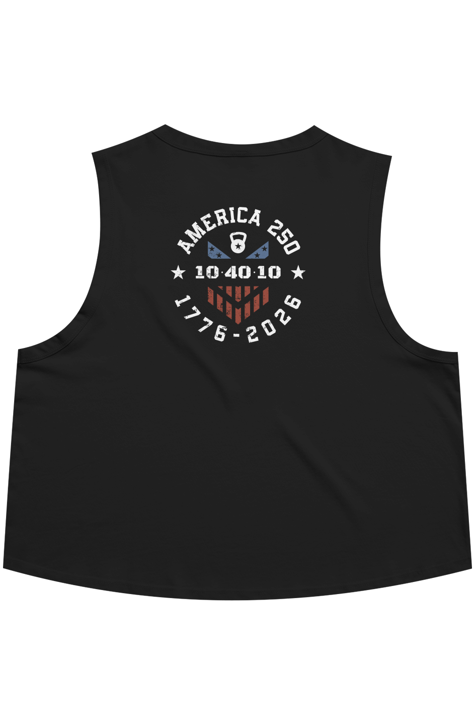 Train American Crop Black Tank