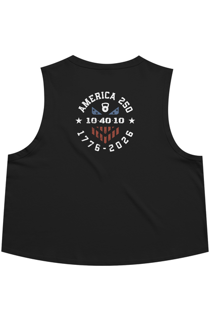 Train American Crop Black Tank