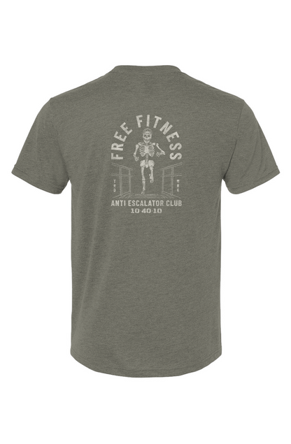 10 40 10 Anti Escalator Club Tee Free Fitness