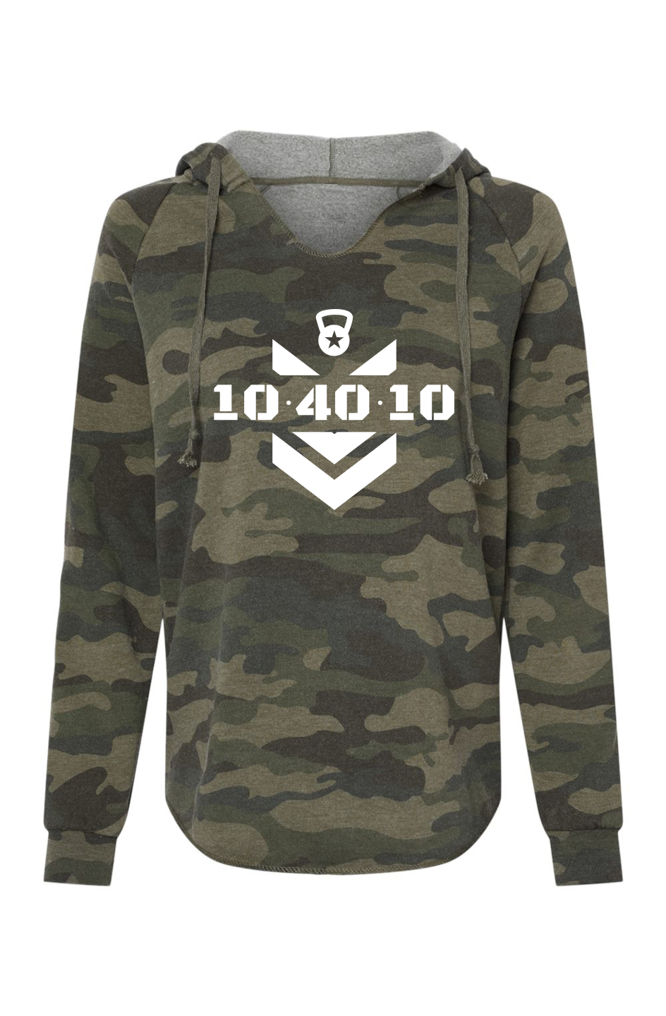 10 40 10 Women s Camo Logo Hoodie