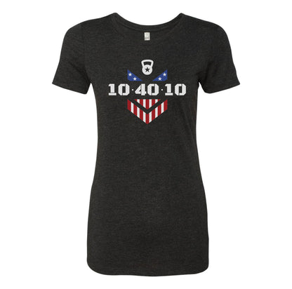 104010 Logo Ladies Triblend Tee