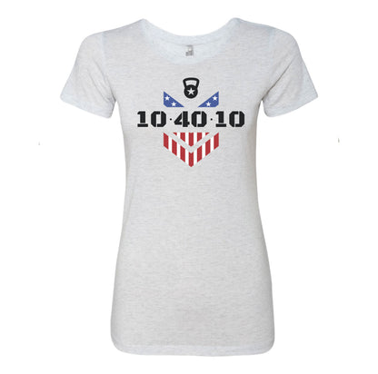 104010 Logo Ladies Triblend Tee