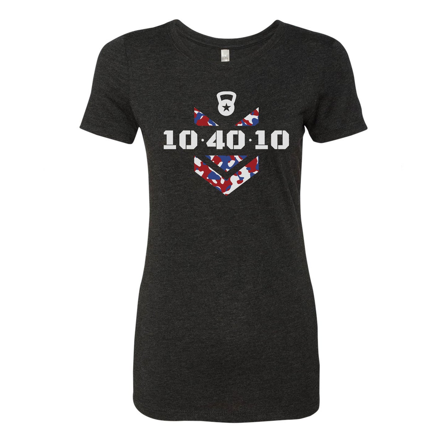 104010 RWB Camo Logo Ladies Triblend Tee