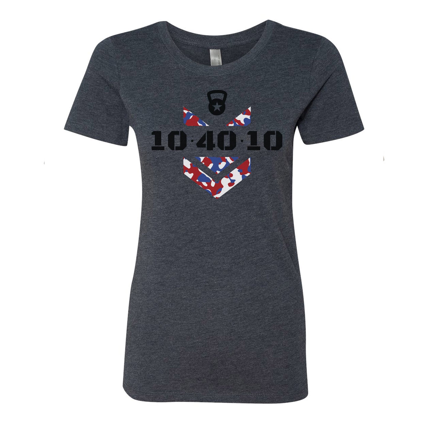 104010 RWB Camo Logo Ladies Triblend Tee