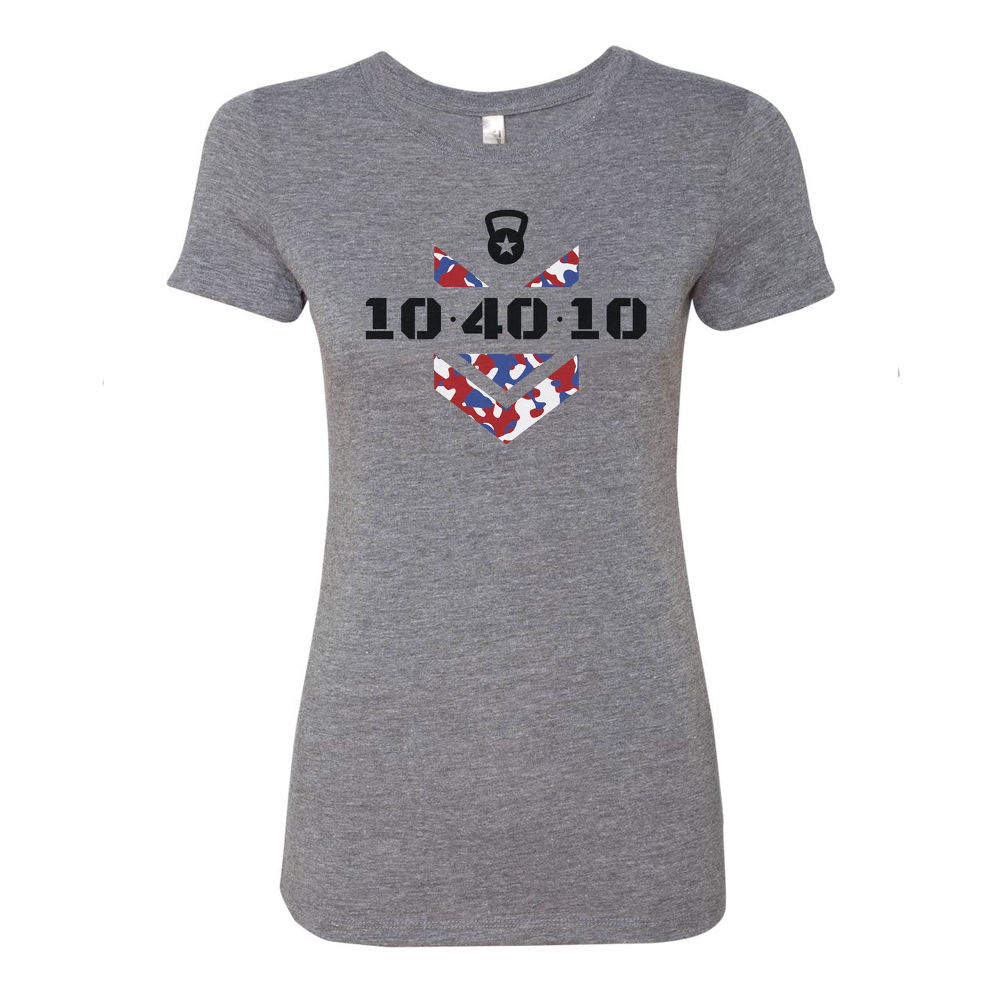 104010 RWB Camo Logo Ladies Triblend Tee