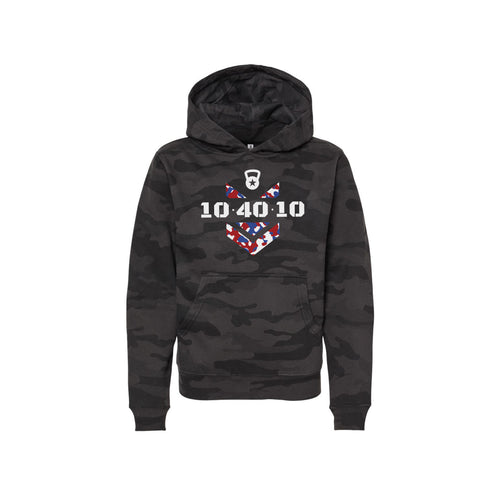 104010 Camo Logo Youth Hoodie