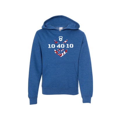 104010 Camo Logo Youth Hoodie